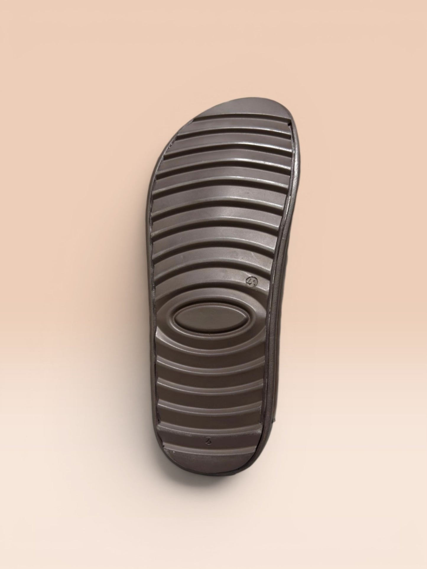 Men's Brown Thong-Strap Sandals