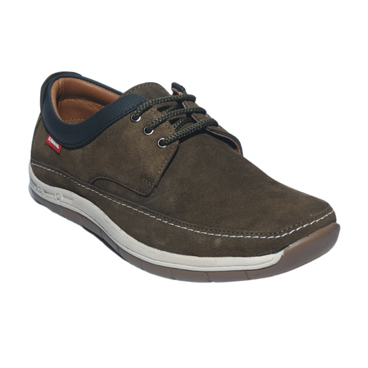 Olive Lace Up Casual Shoe