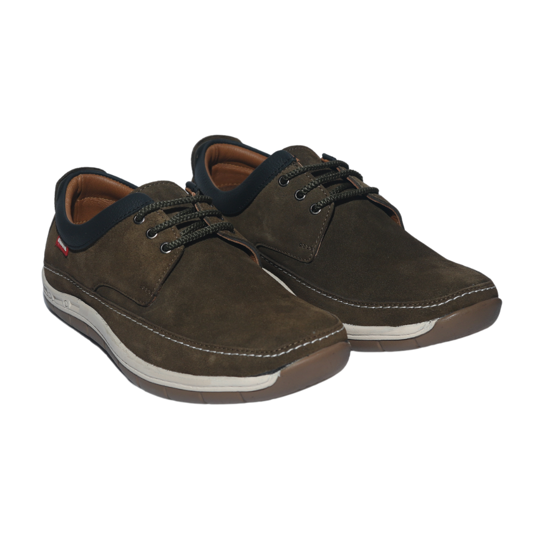 Olive Lace Up Casual Shoe