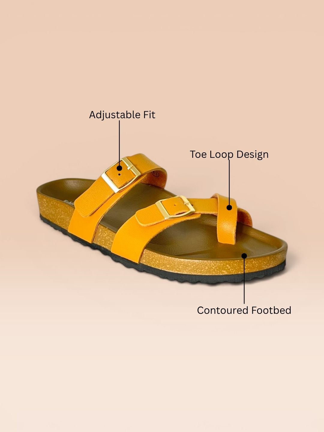 Mustard Toe-ring Sandals