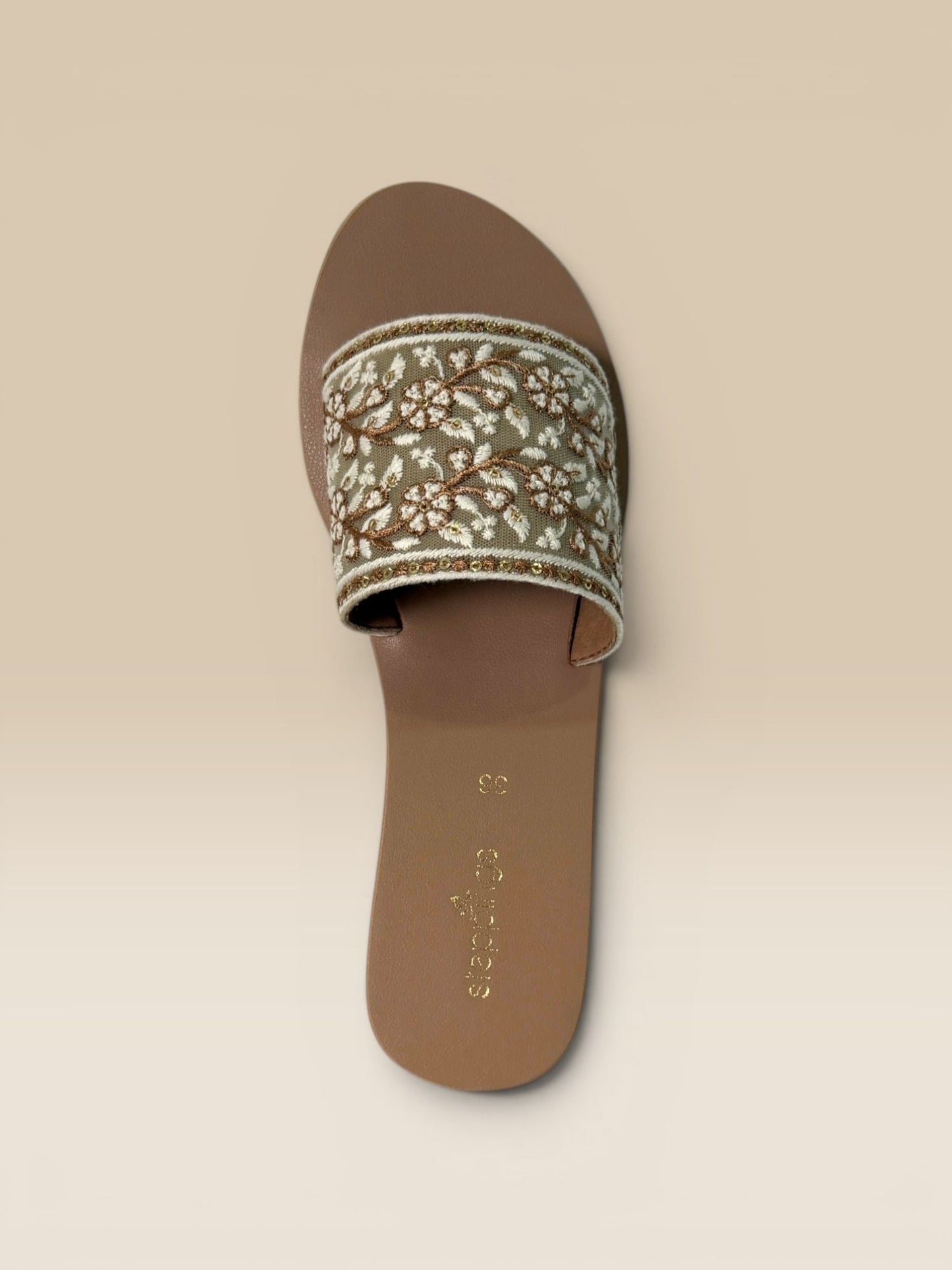 Tan Wedge Heel