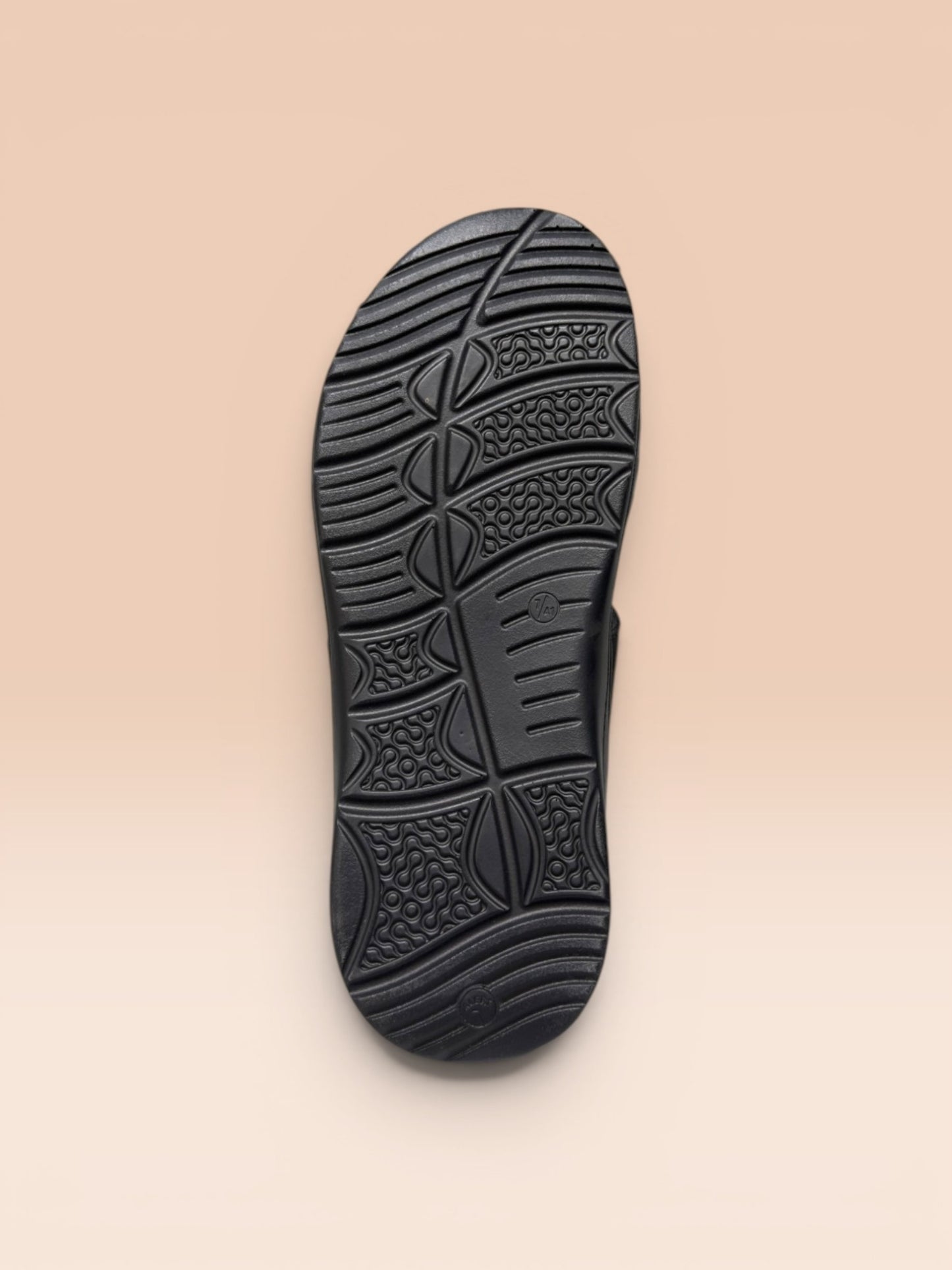Men's Black Open-Toe Comfort Sandals
