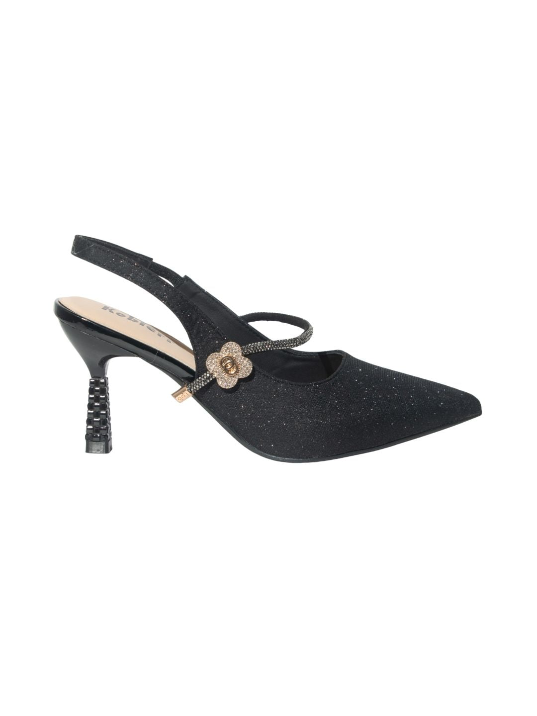 Black Glittery Heels
