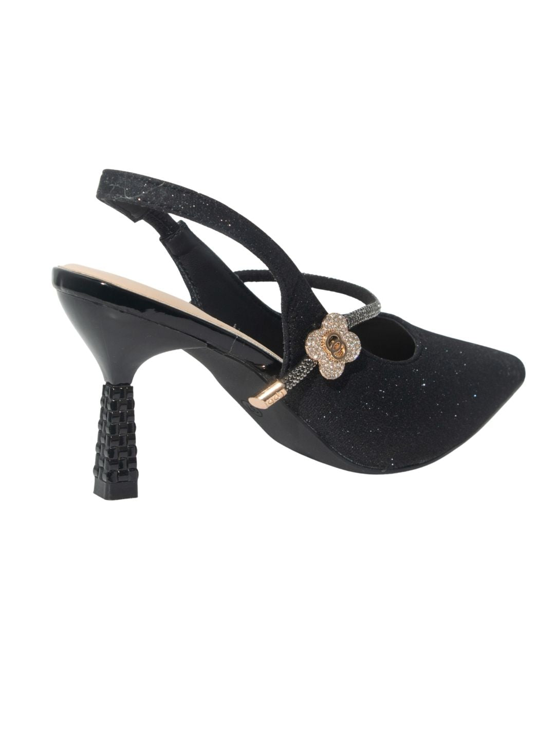 Black Glittery Heels
