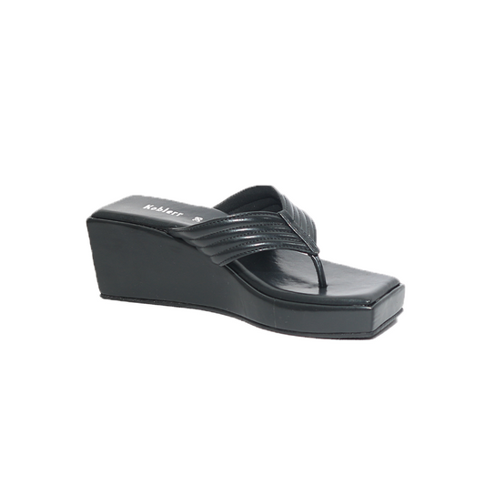 Black Wedges Sandal