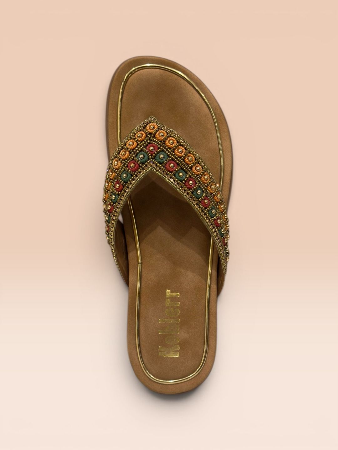 Multi color Beaded Casual Sandals