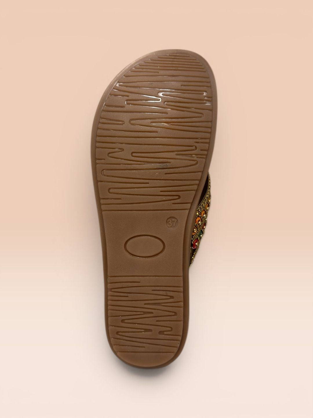 Multi color Beaded Casual Sandals