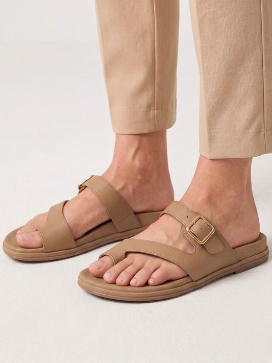 Beige Women Casual Sandals