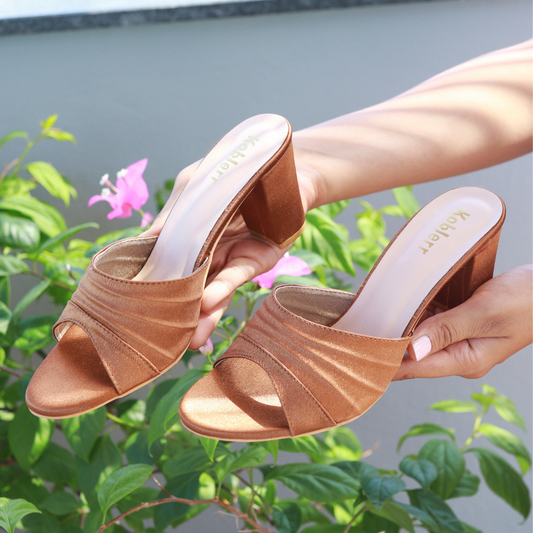 Copper Slip-On Heels