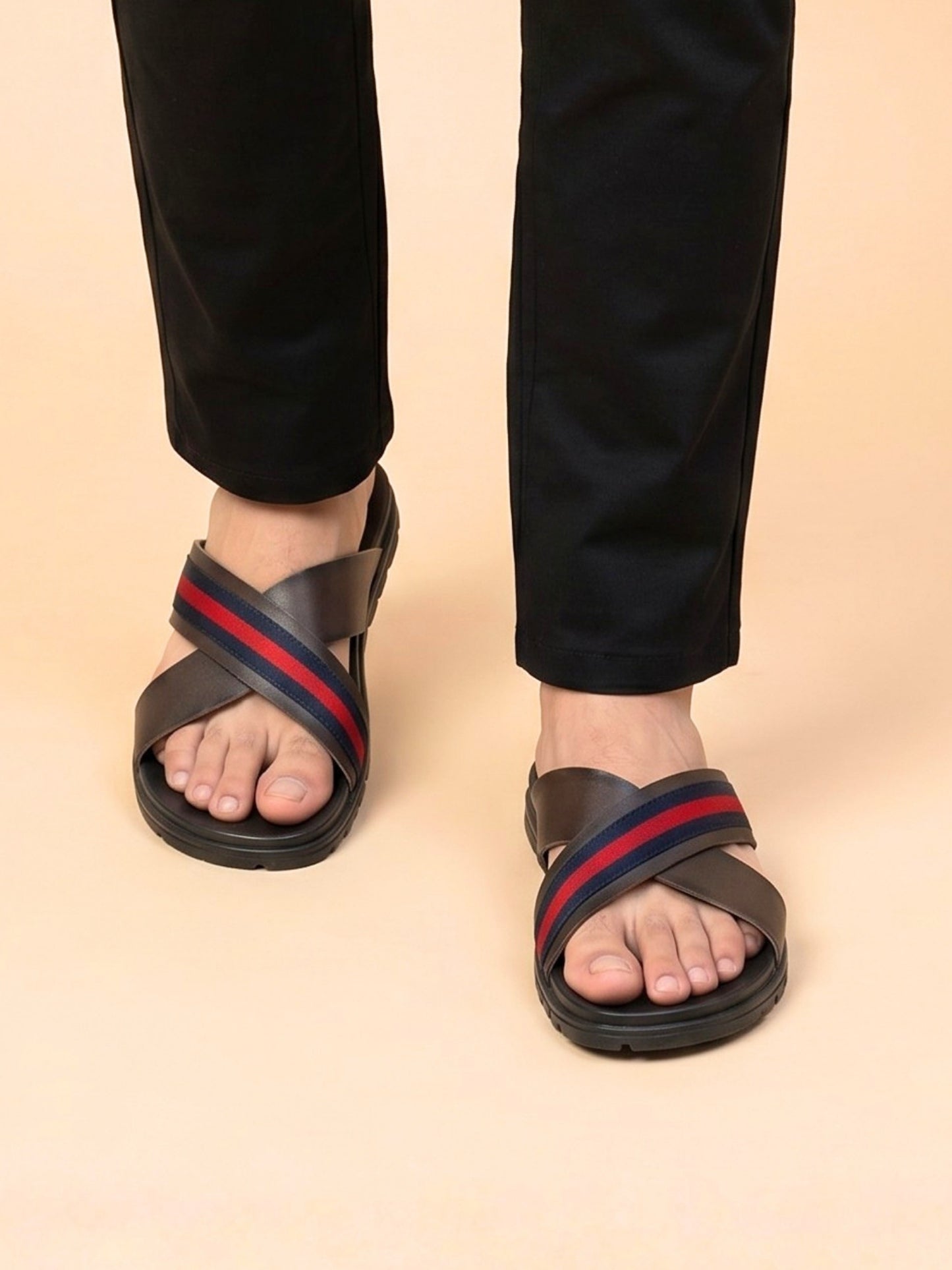 Men Cross-Strap Casual Sandals