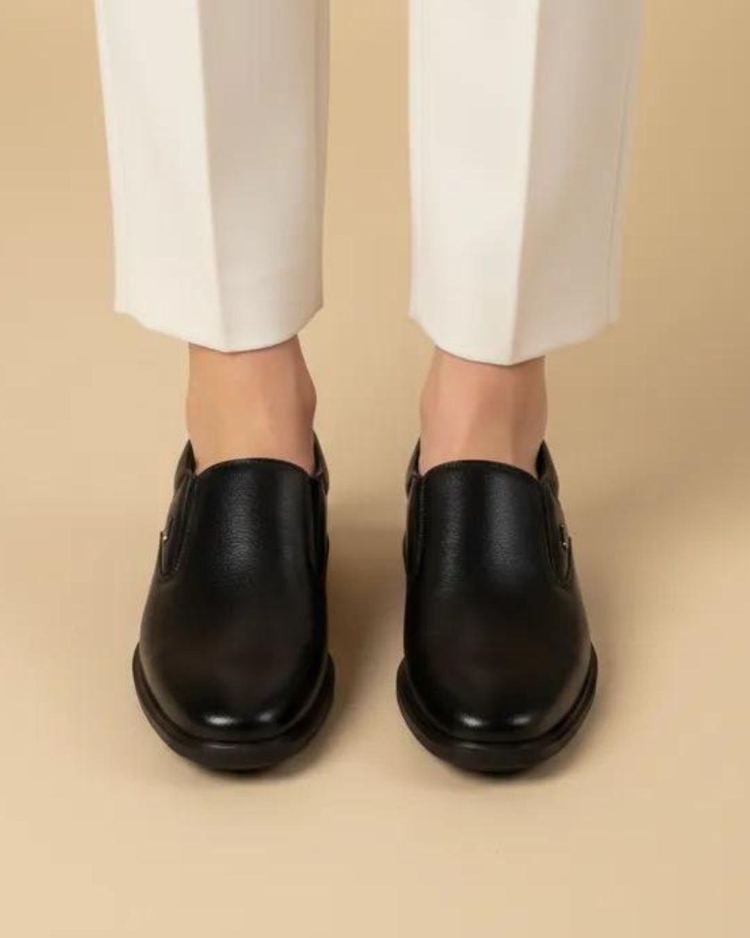 Black Slip-On Shoes