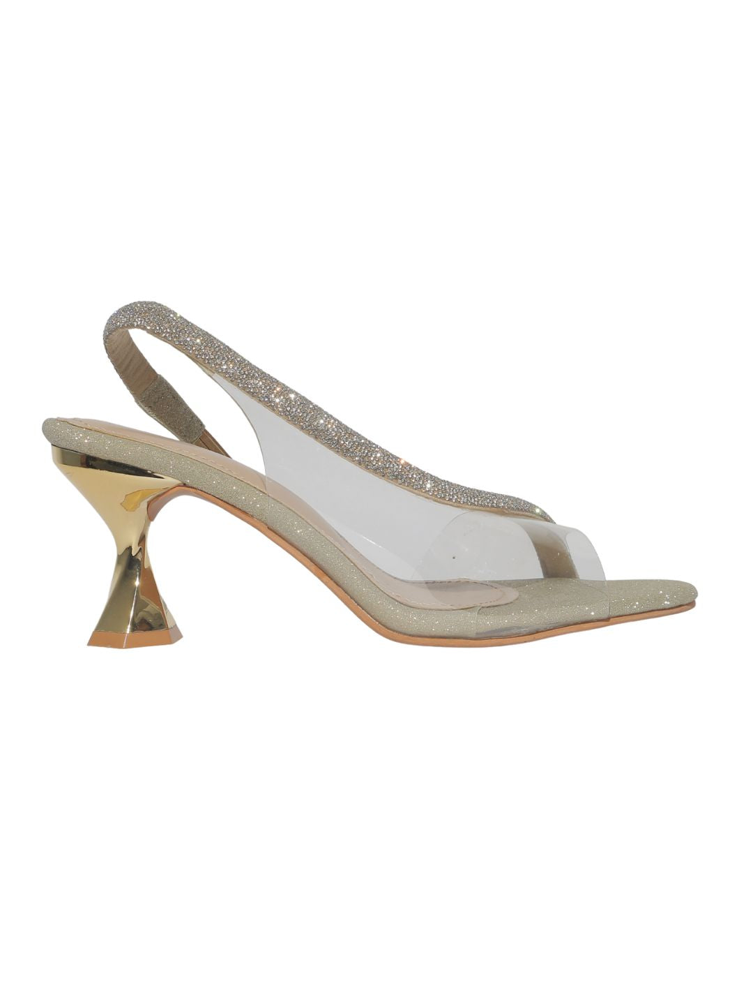 Gold Truffle Embellished Heels