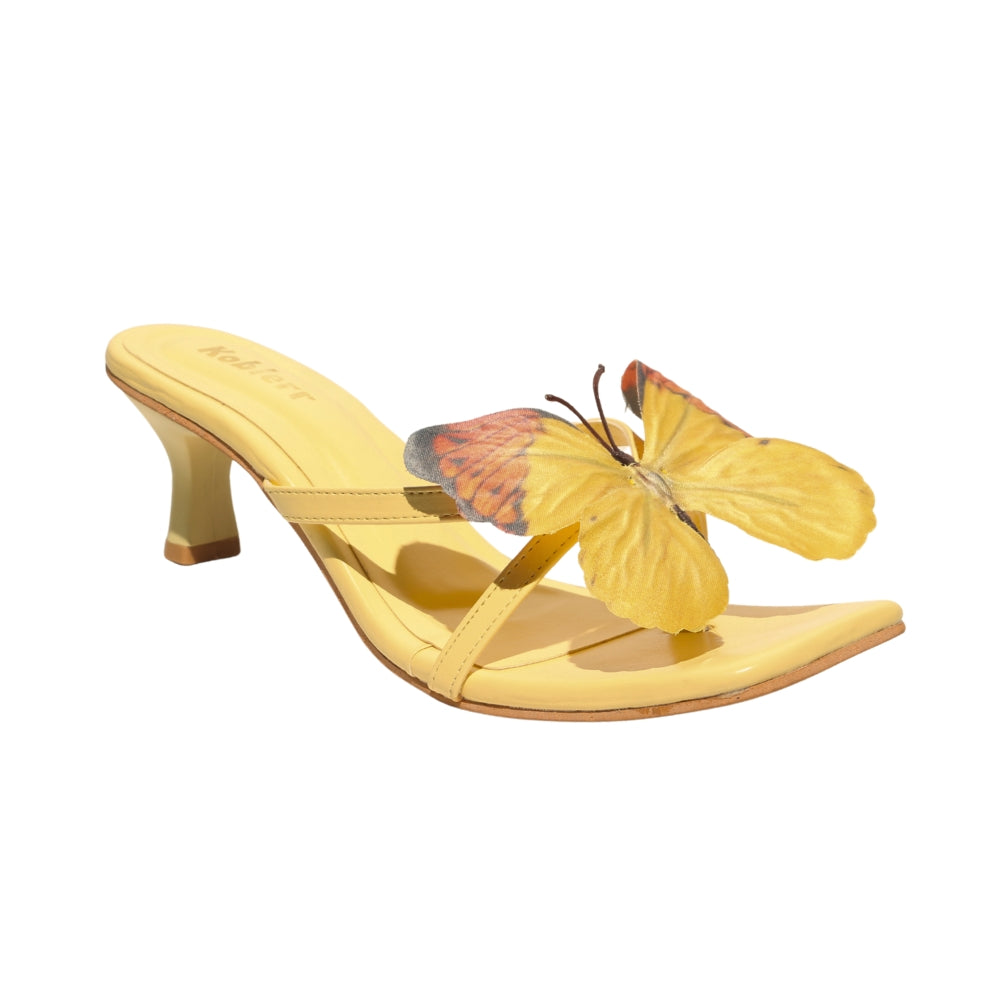 Yellow Butterfly Heels