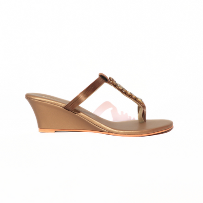Open Toe Crystal Embellished Heel