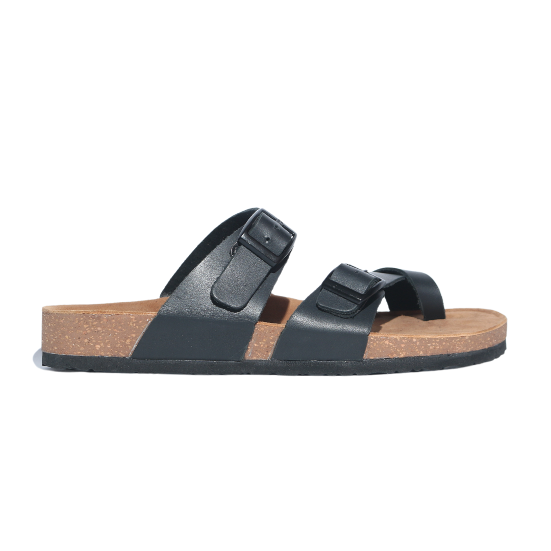 Men's Toe Ring Sandals in Black