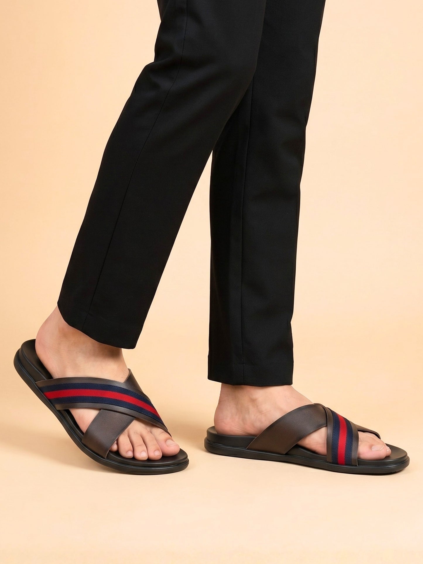 Men Cross-Strap Casual Sandals