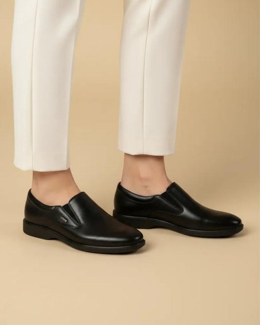 Black Slip-On Shoes