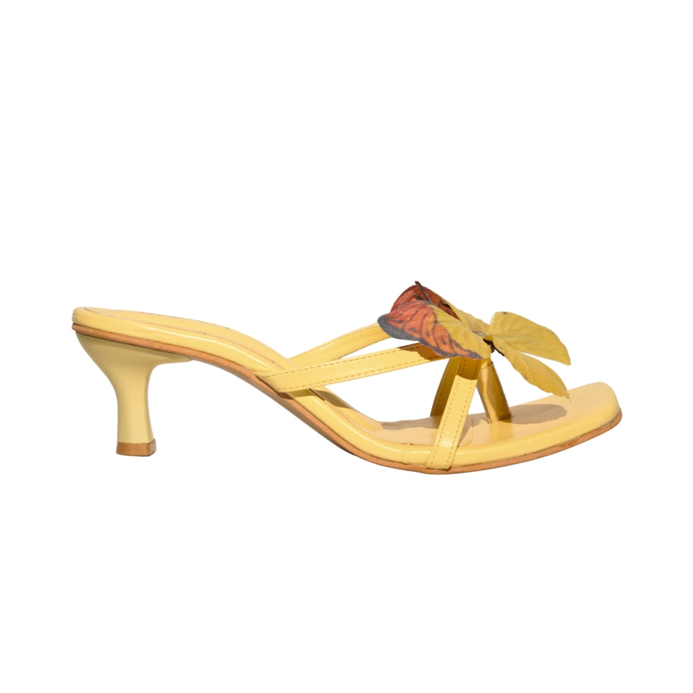 Yellow Butterfly Heels