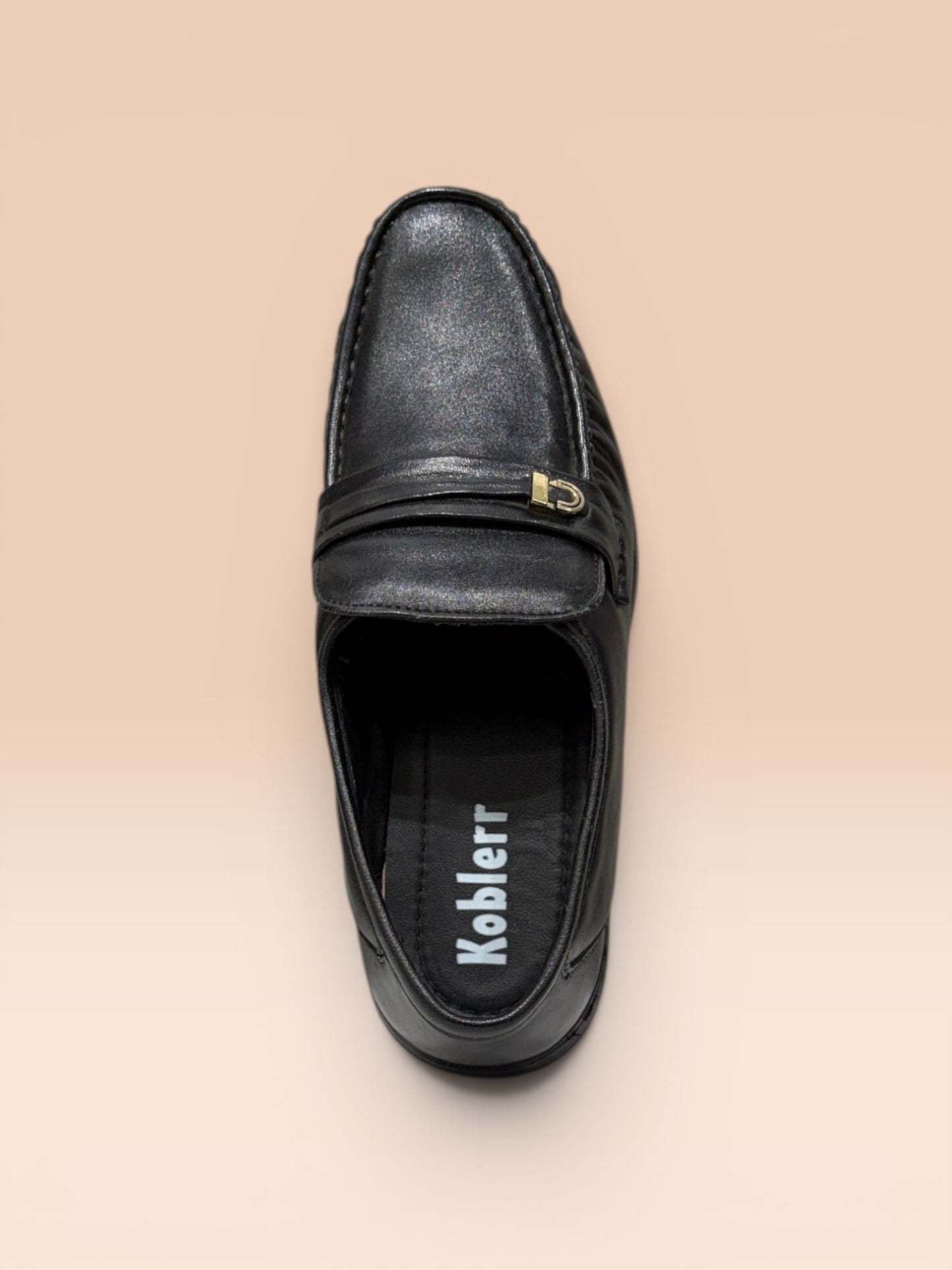 Black Formal Slip-On Loafers