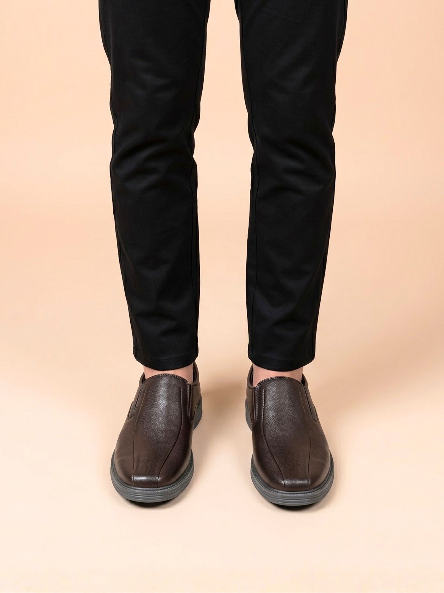 Brown Formal Slip-on Shoes