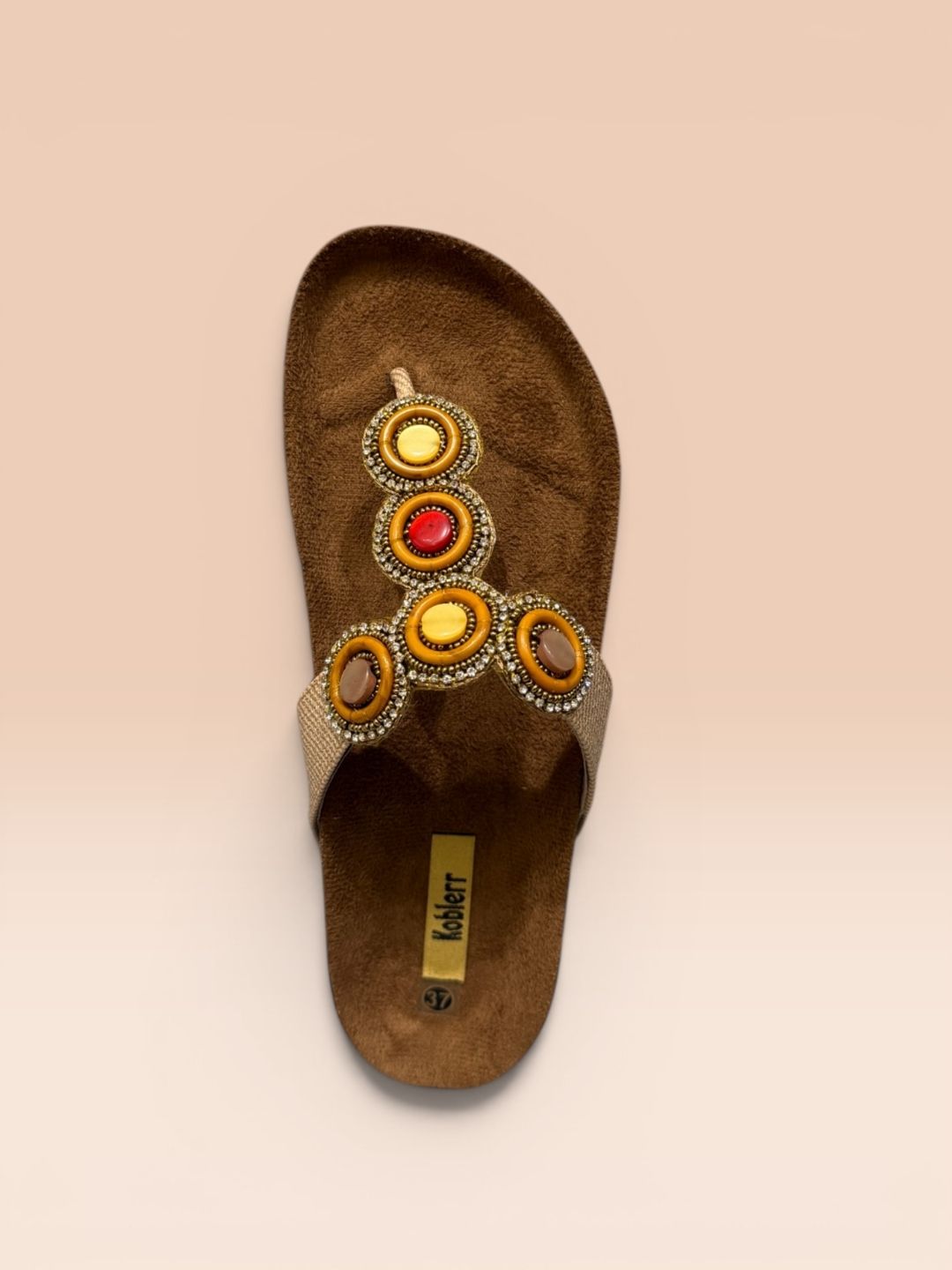Tan Ethnic Women's Sandals