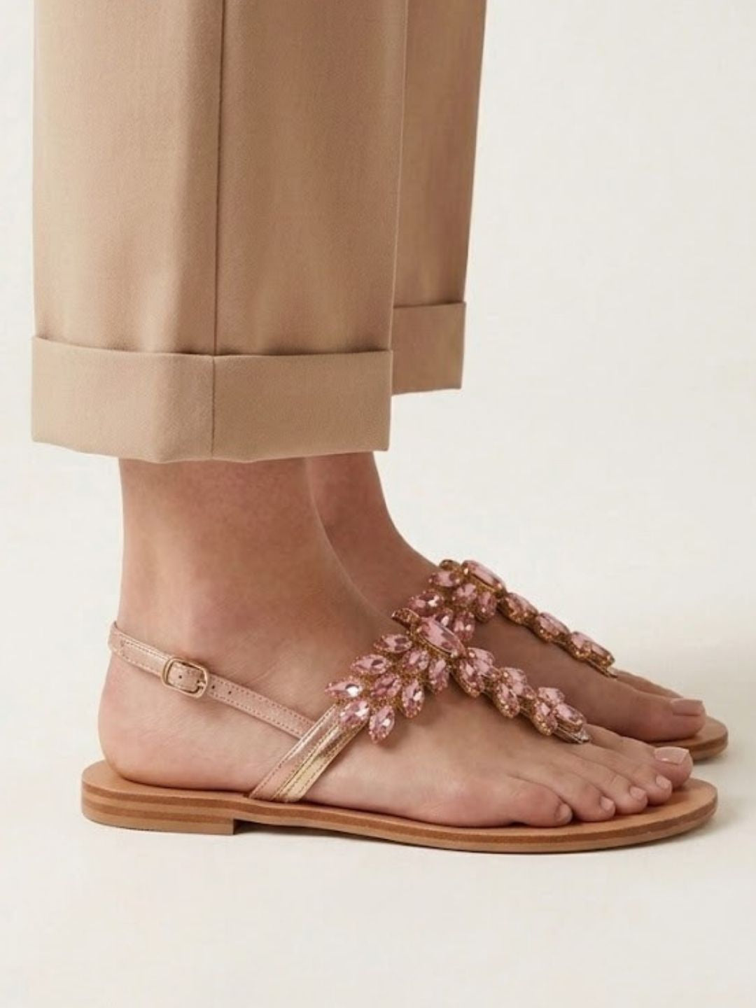 Rose Gold Elegant Women Sandals