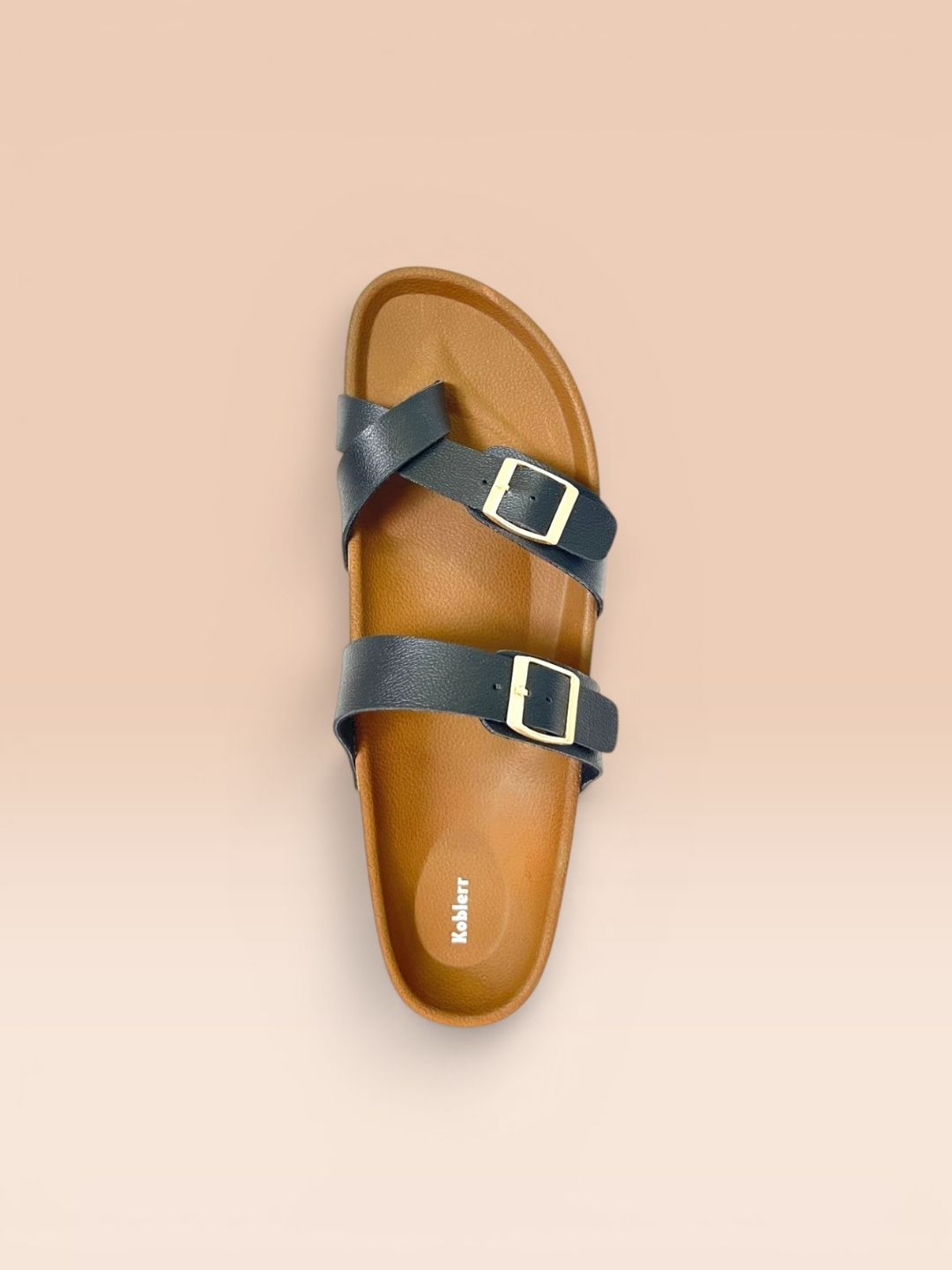 Black Toe-ring Sandals