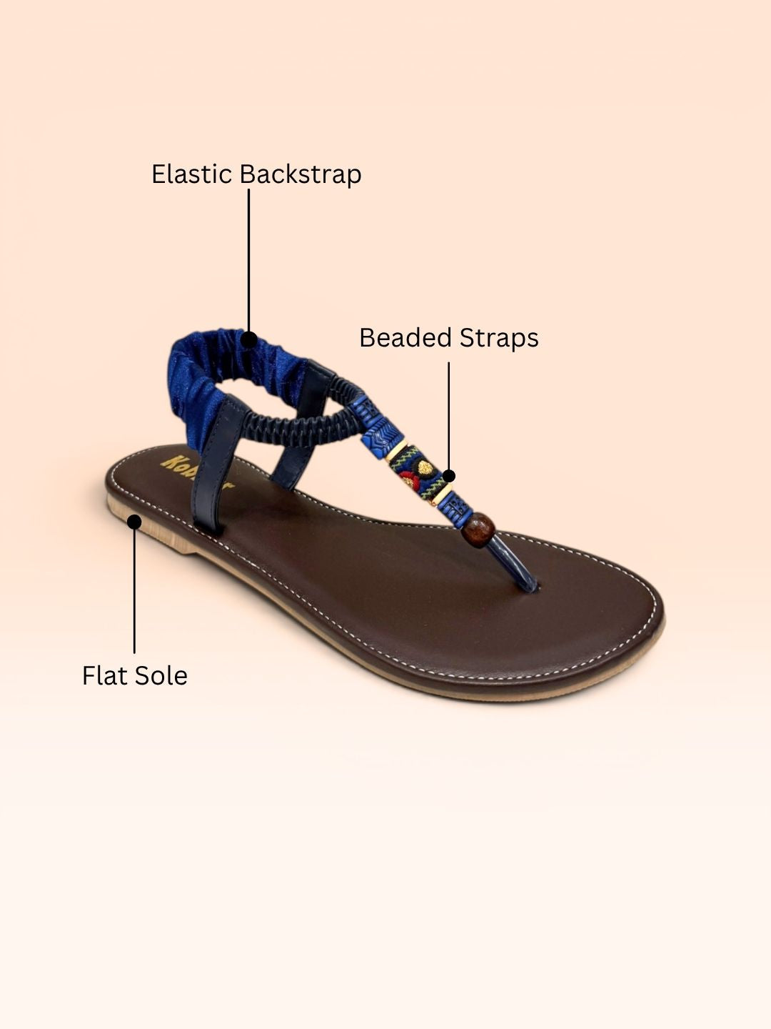 Blue women Slip-On Sandals