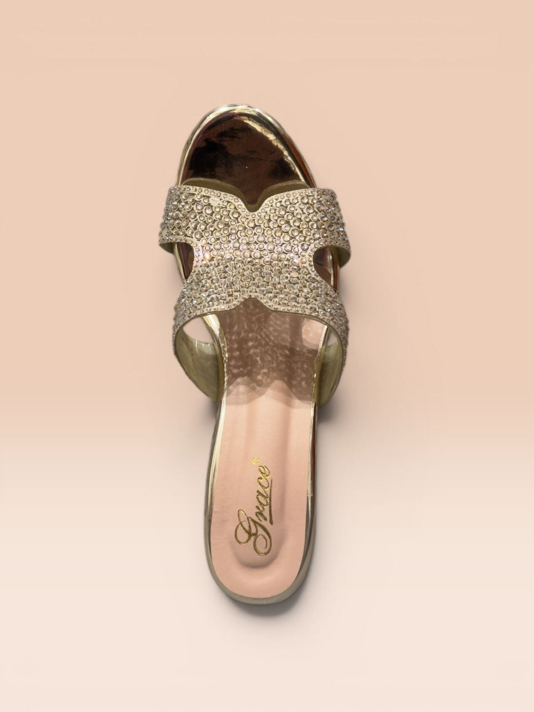 Gold Block heel