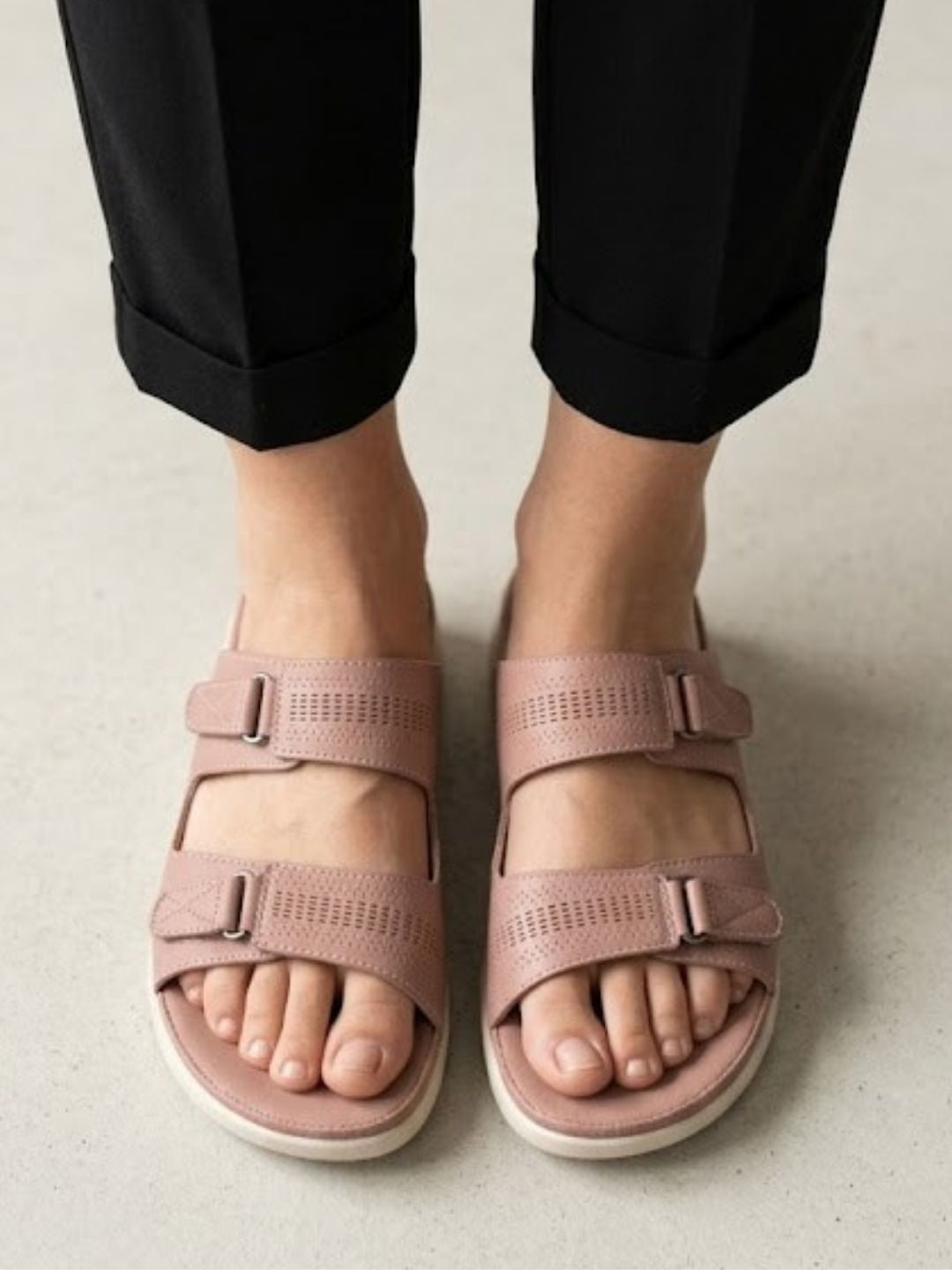 Double Buckle Comfy Sandals
