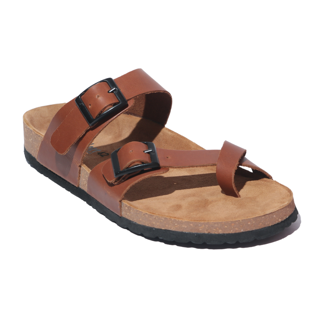 Men's Toe Ring Sandals in Tan