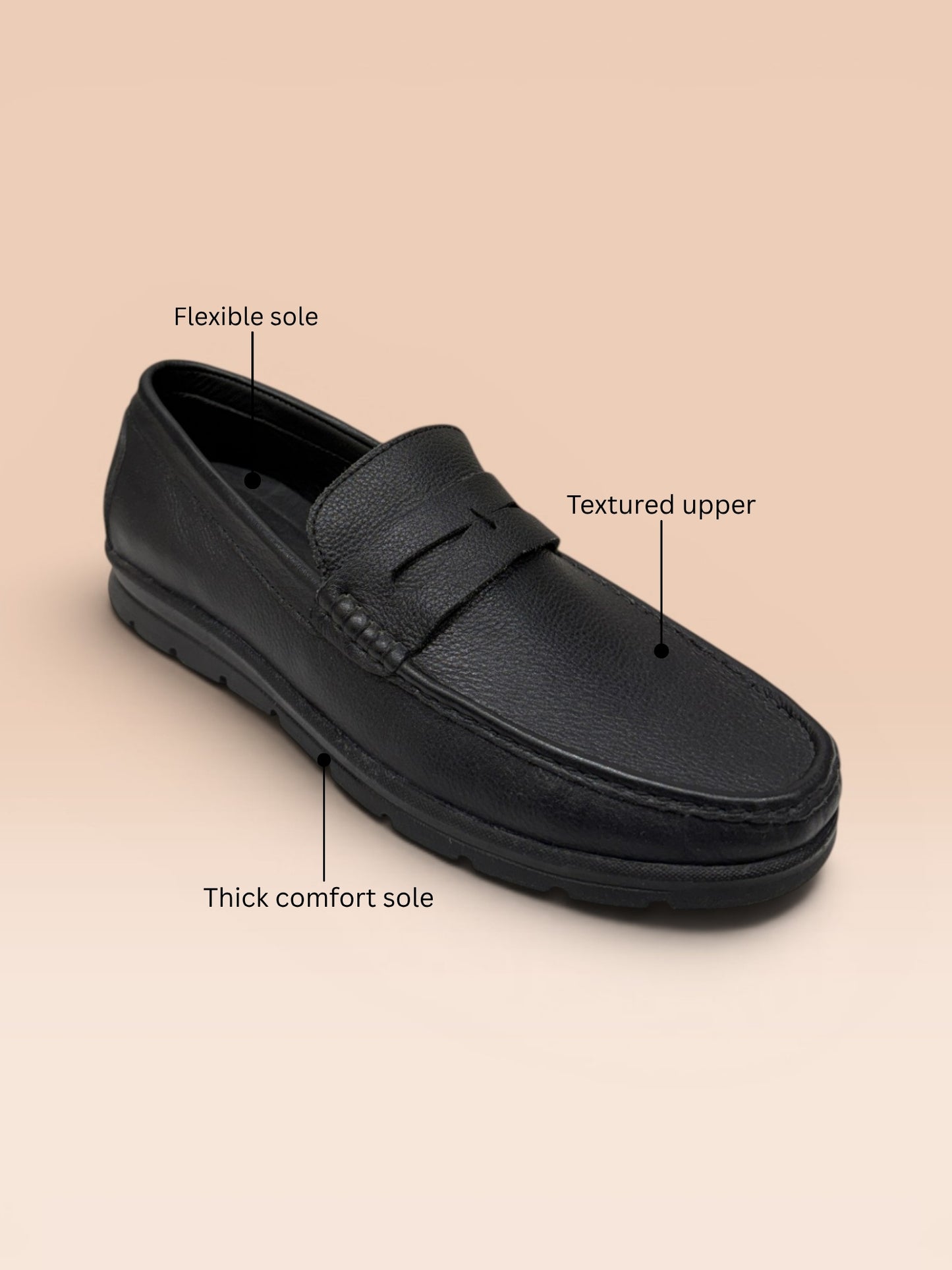 Black Formal Penny Loafers