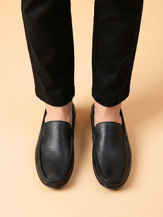Black Slip-On Loafers