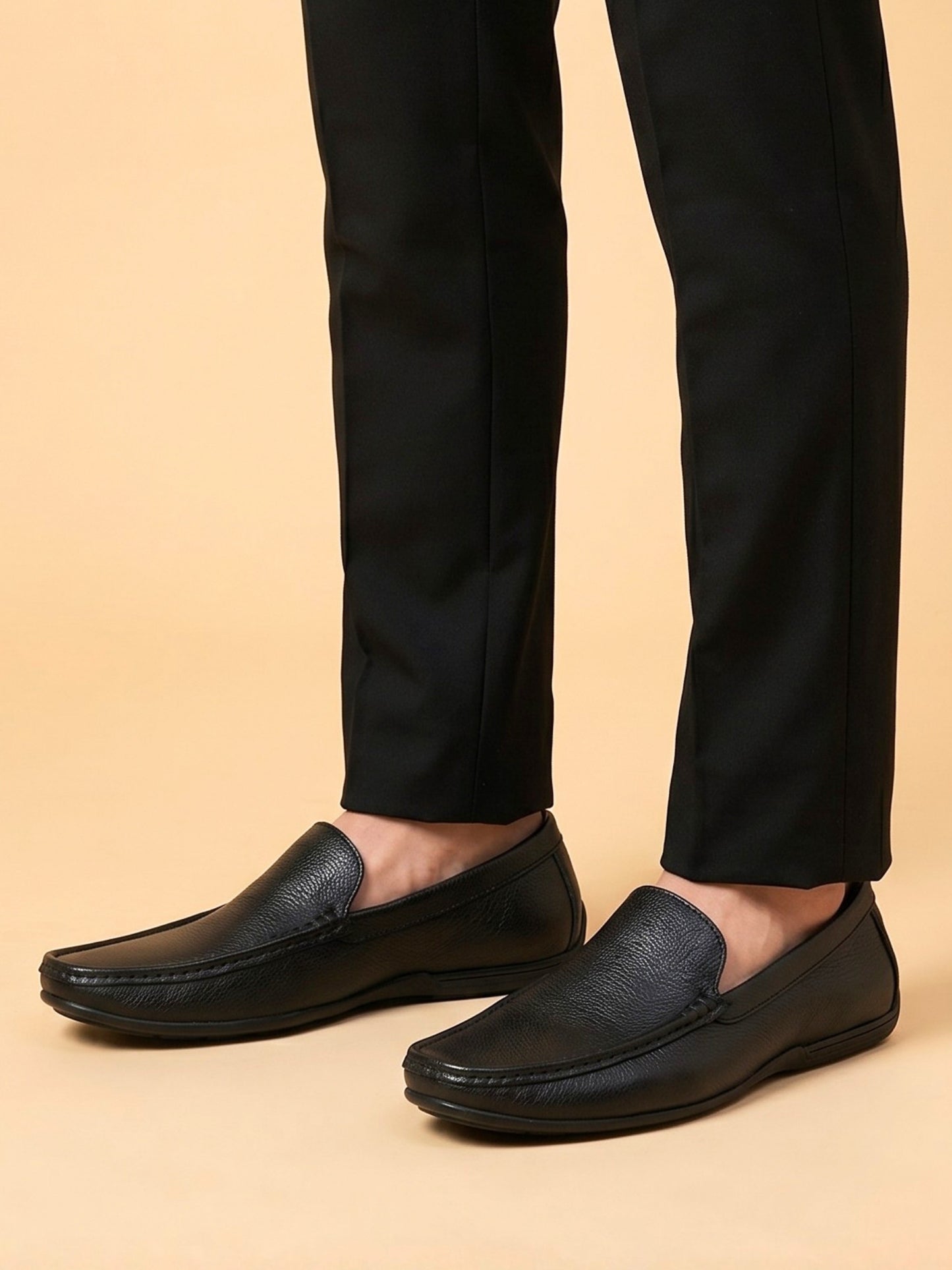 Black Slip-On Loafers