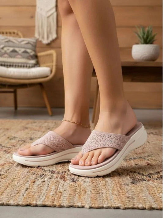 Pink Thong Comfort Sandals