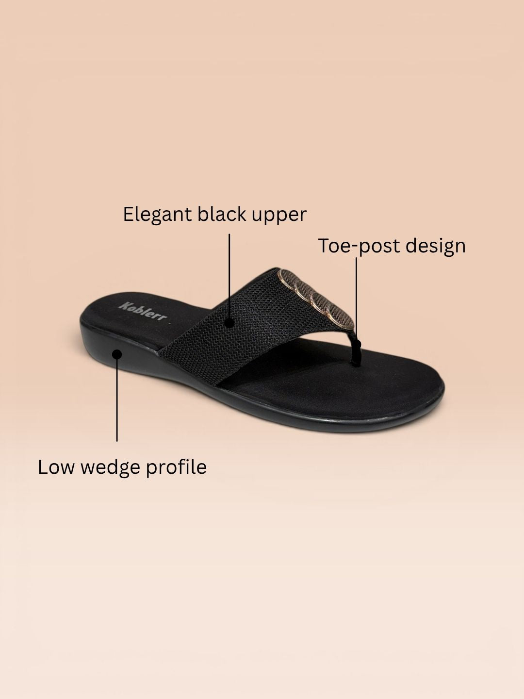 Black Casual Slippers