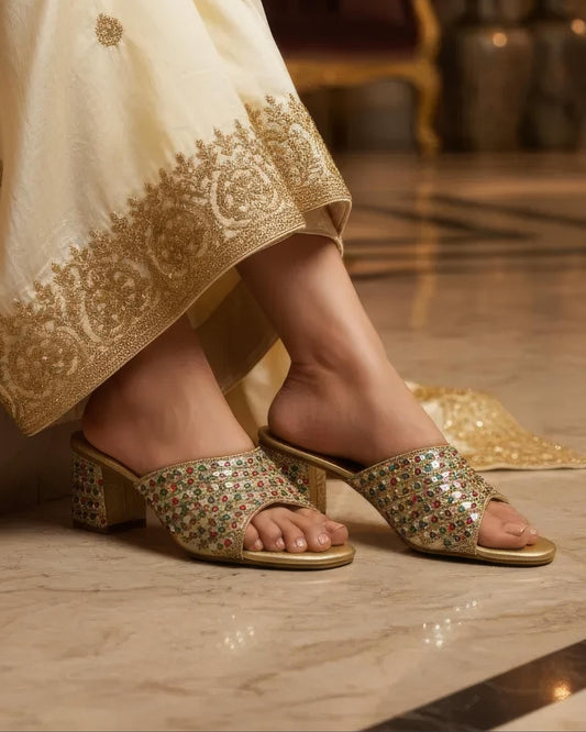 Embellished Slip-on Sandals