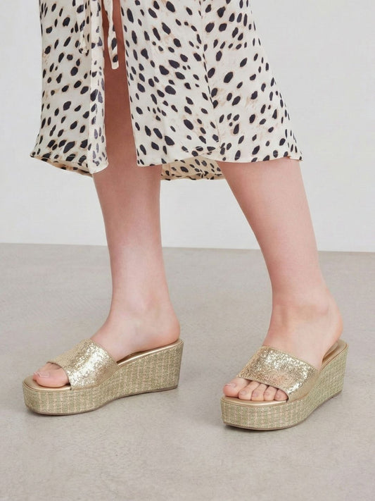 Gold Shimmer Wedges