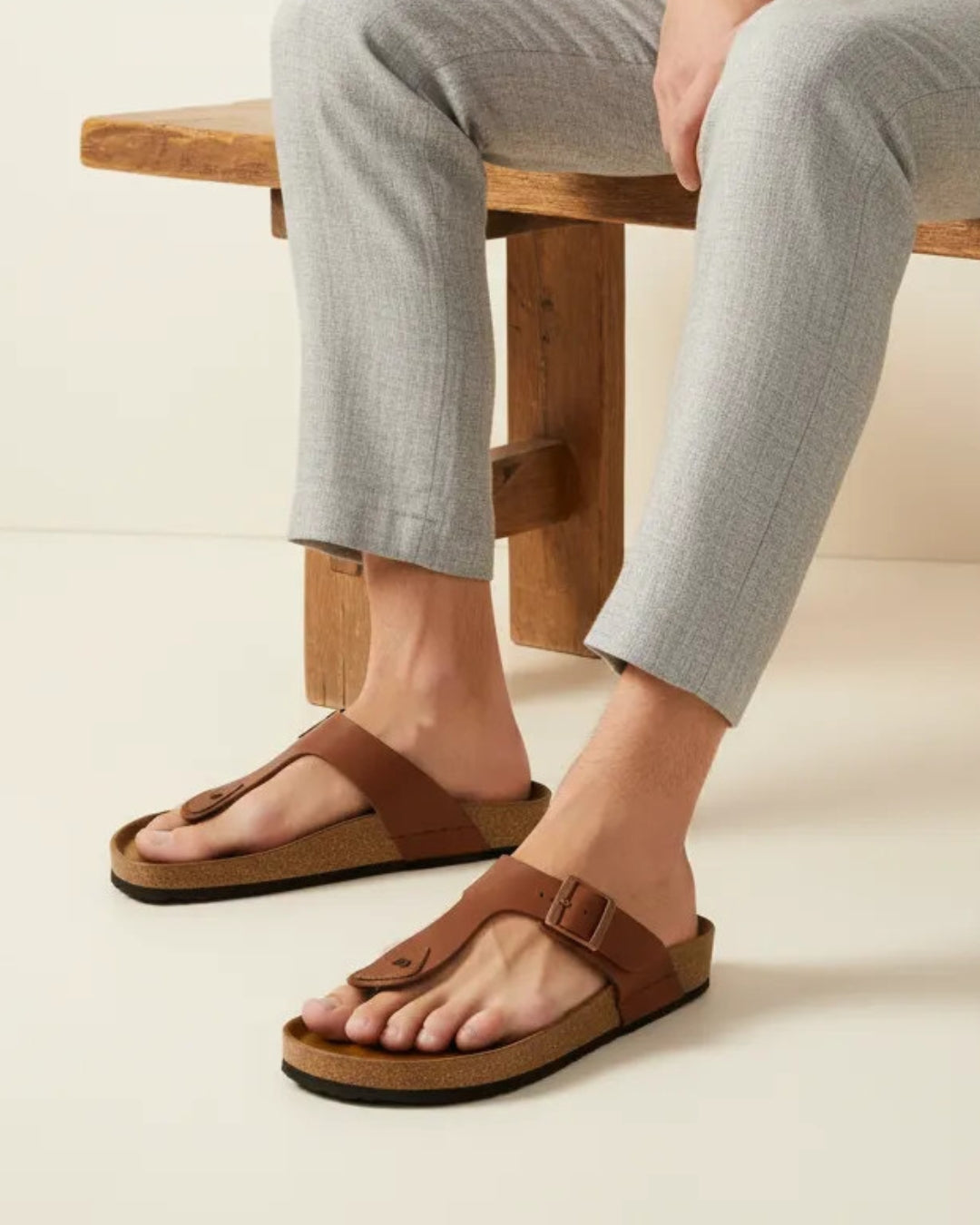Men T-Strap Comfort Sandals