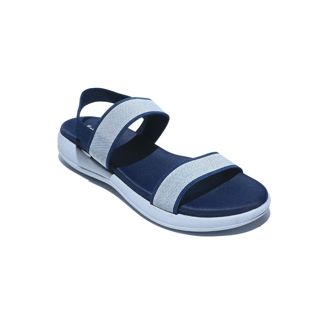 Navy Double Strap Slides