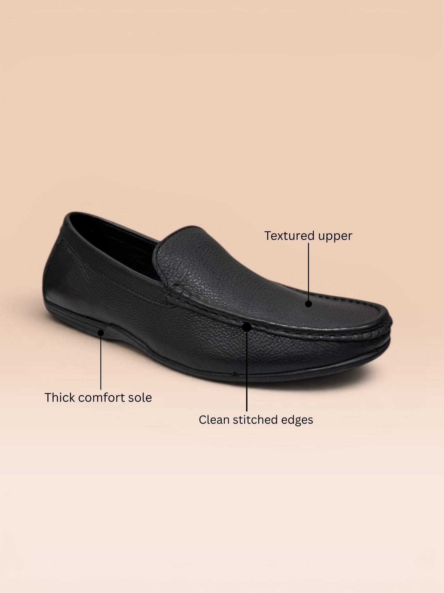 Black Slip-On Loafers
