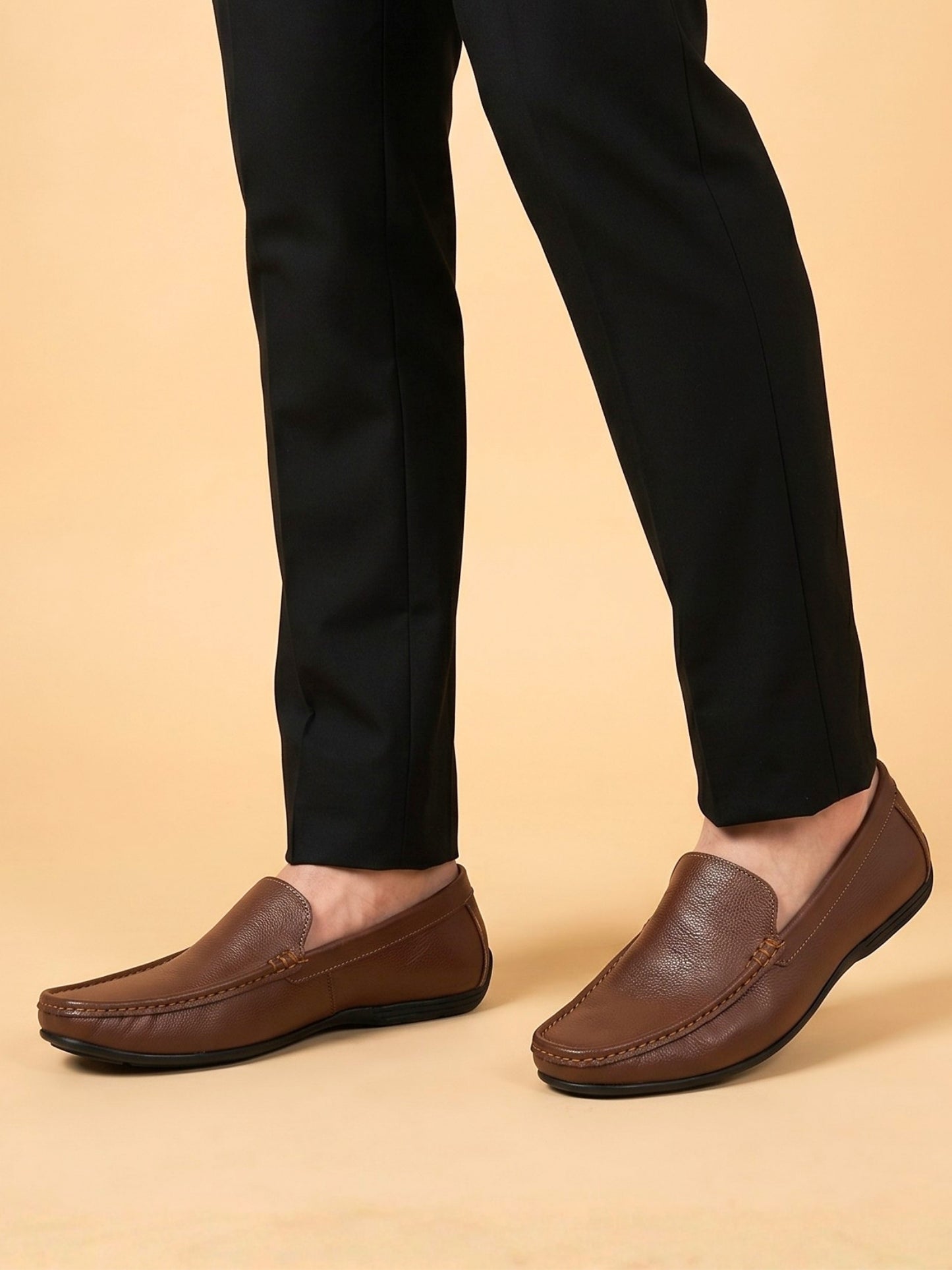 Brown Slip-On Loafers