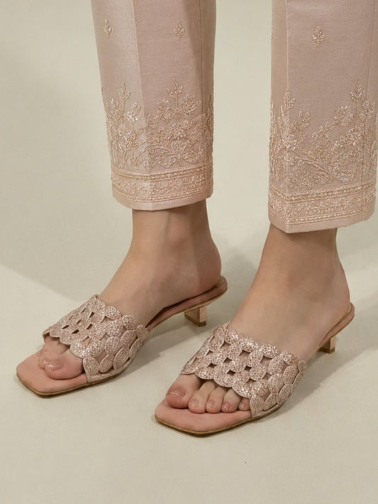 Peach Kitten heel