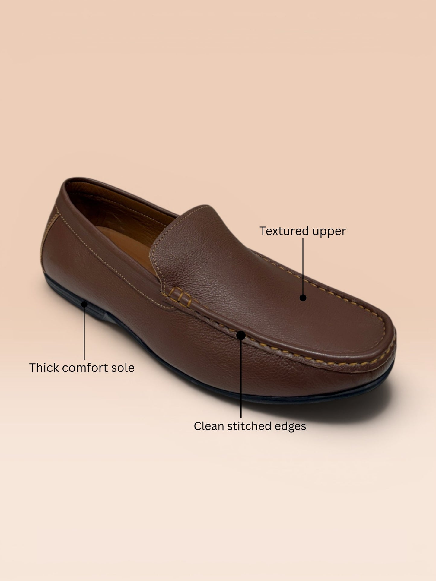 Brown Slip-On Loafers