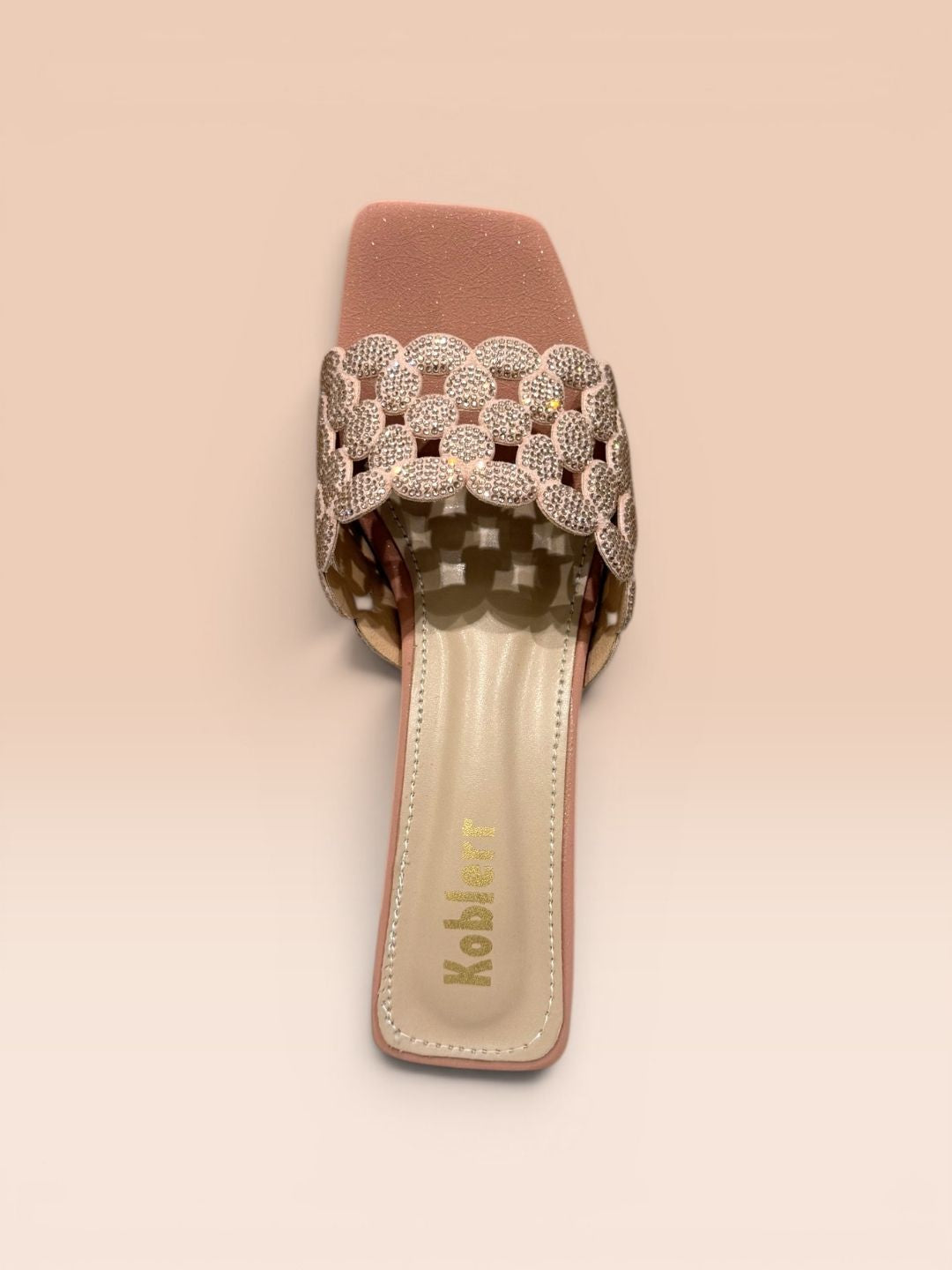 Peach Kitten heel