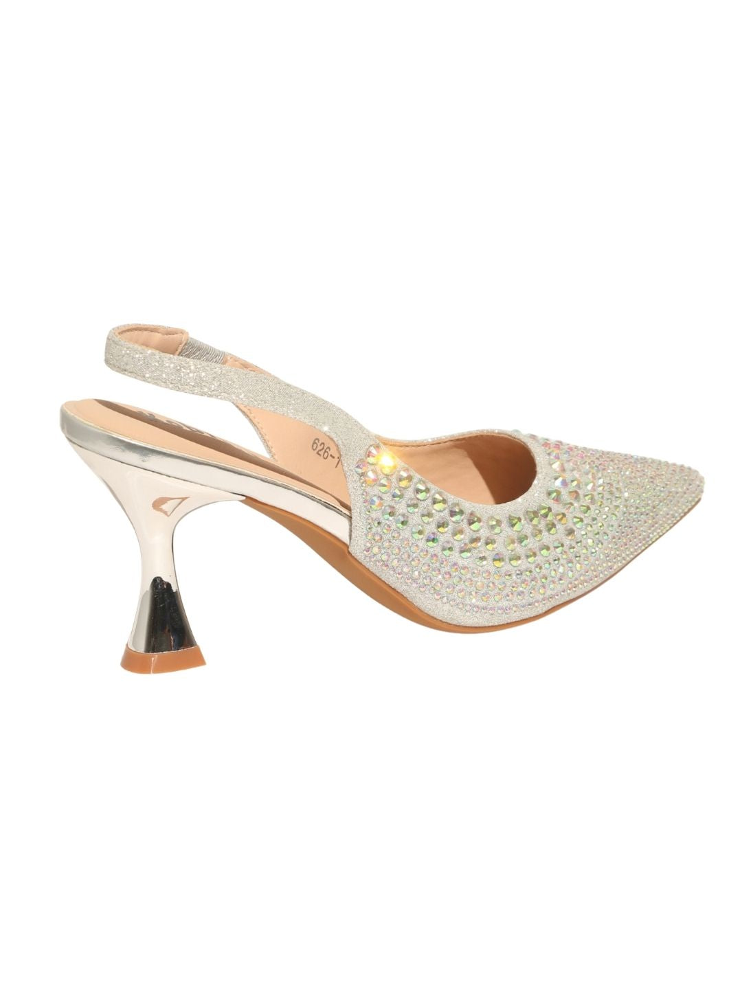 Rose Gold Embellished Party Heels