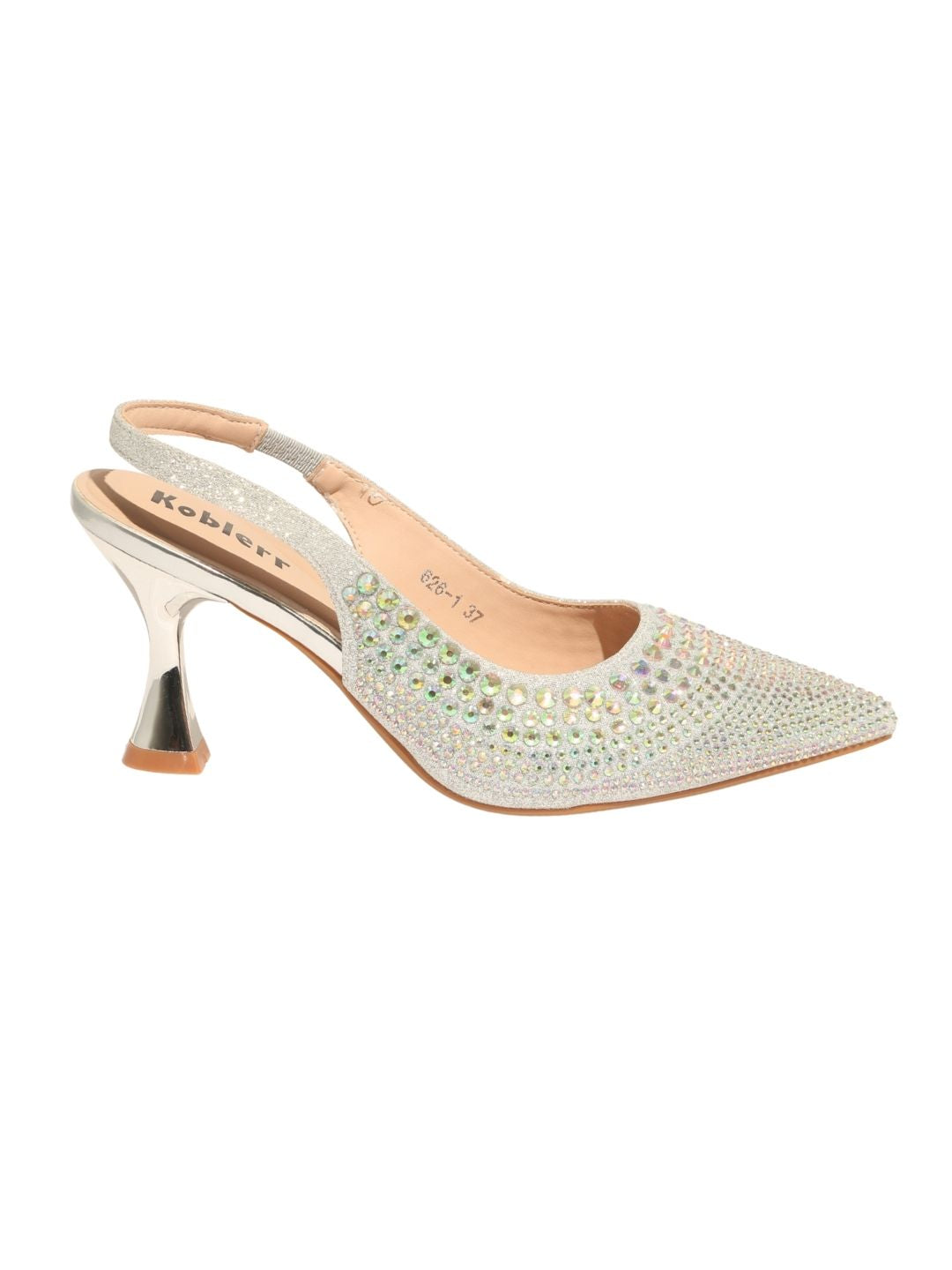 Rose Gold Embellished Party Heels