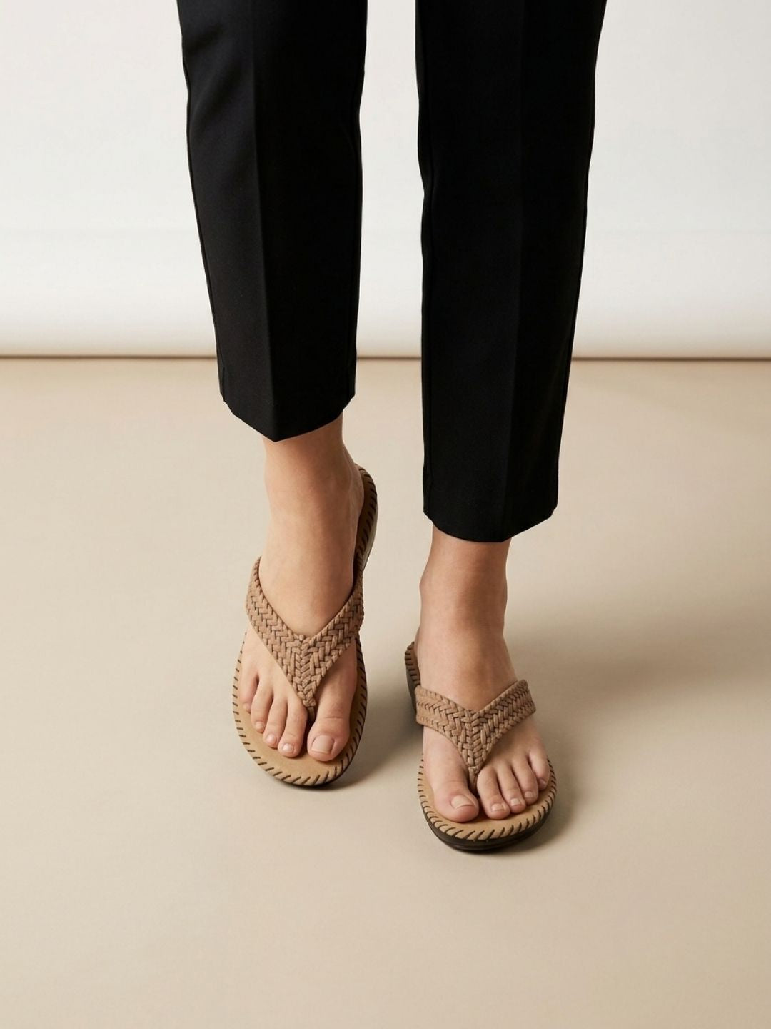 Beige Casual Sandals