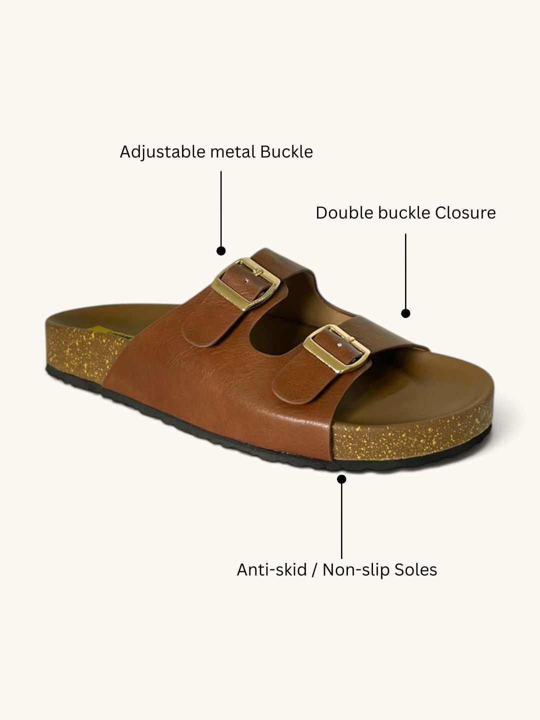 Tan Strap Casual Sandals