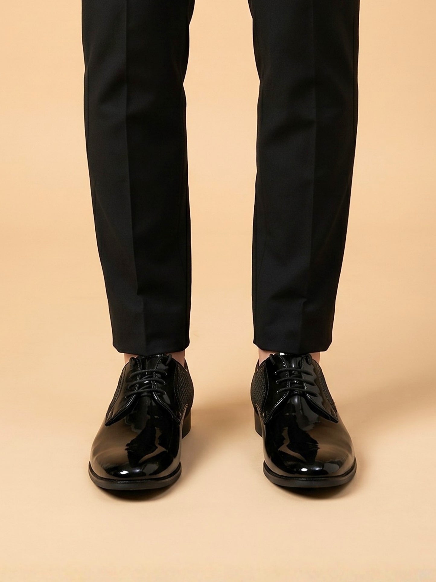 Black Ethnic Derby Shoes